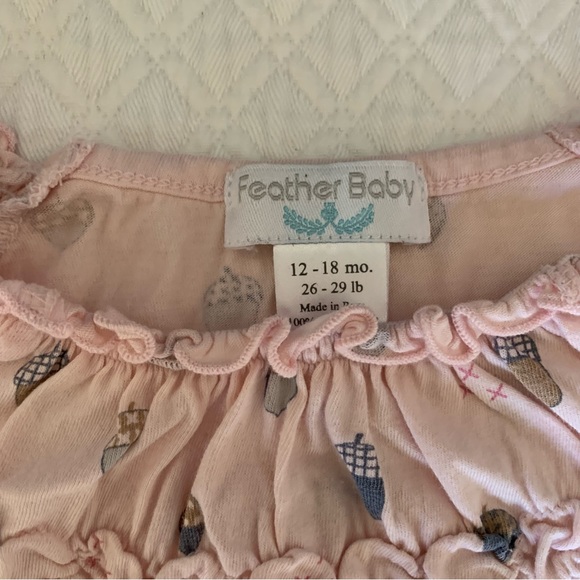 Adorable Feather Baby Matching Dress and Legging Set - Picture 6 of 6